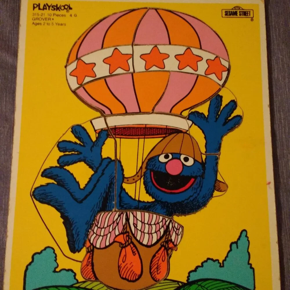 Playskool Puzzle Cookie Monster, Majesty & Spike Dragon, Gonzo, Furrball Sweetie